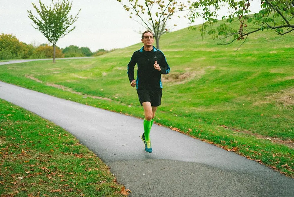 Markus Keller on one of his regular morning runs