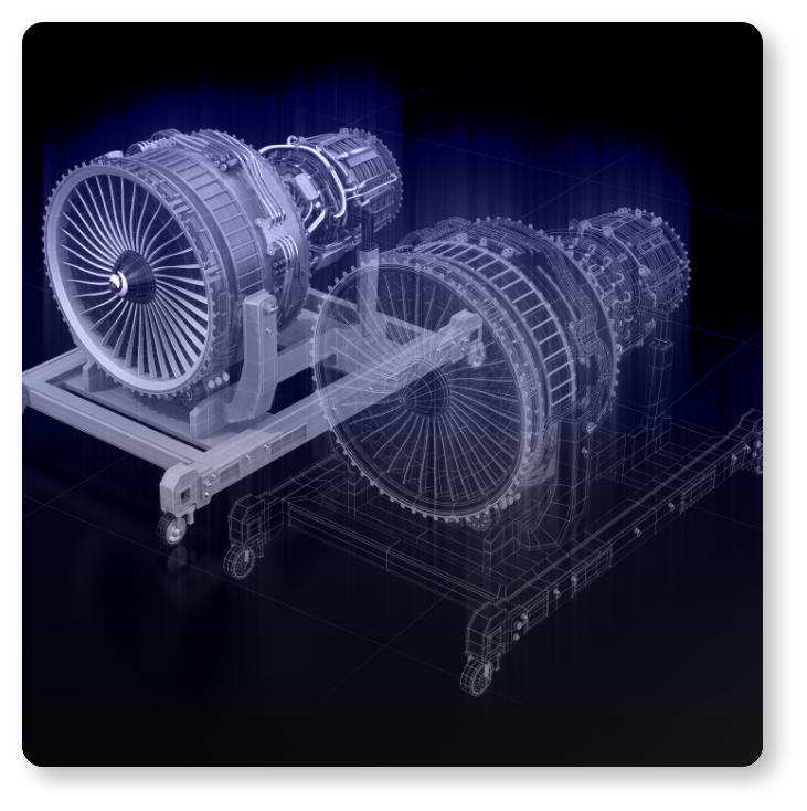 digital 3D image of automative machine