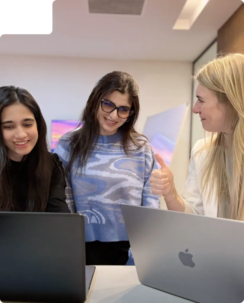 Marketing Team Working Together in Lahore Pakistan Office