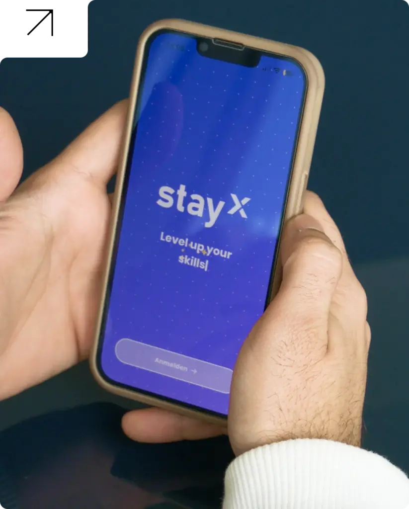 Stayx_contact_blog_1x – Ili Digital Stayx Interface Starting the App You Can See the Logo and an Empowering Statement